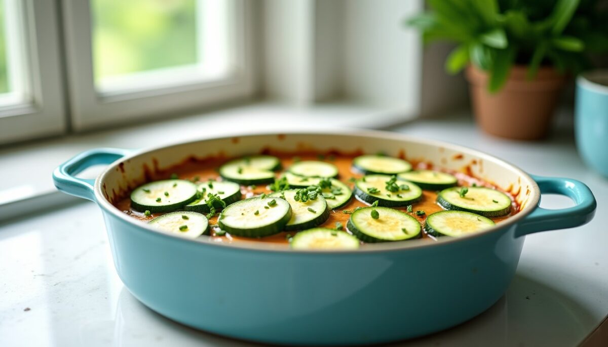 Gratin de courgettes express sans four : l’astuce ingénieuse pour un plat frais prêt en 10 minutes pendant la canicule
