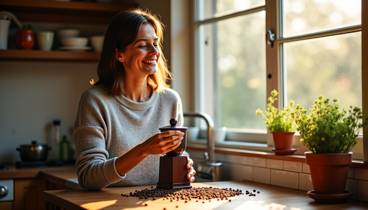 Café fraîchement moulu à domicile : gains d&rsquo;arôme et d&rsquo;économie au quotidien